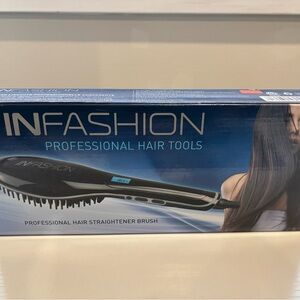 Black Hair Straightening Brush